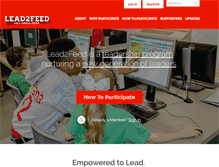 Tablet Screenshot of lead2feed.org